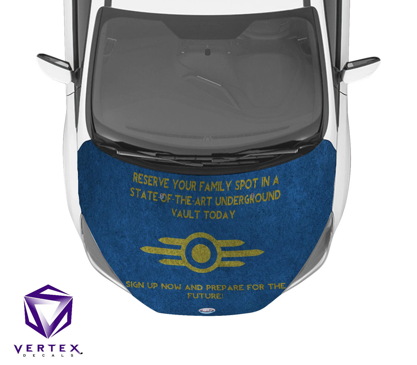 Fallout Vault-Tec Quote Video Game Hood Wrap 65" X 50"