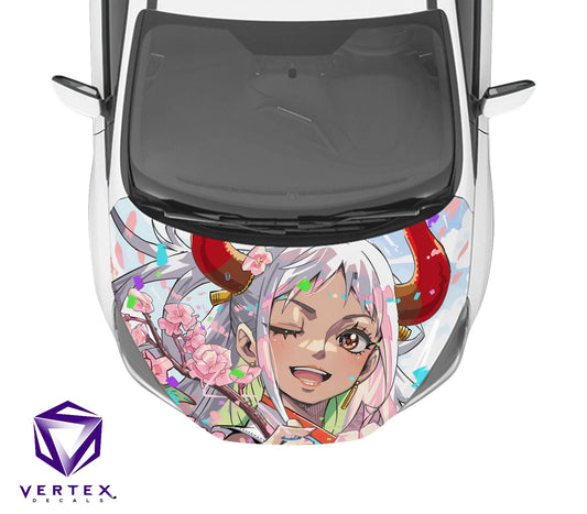 Yamato One Piece Anime Hood Wrap 65" X 50"