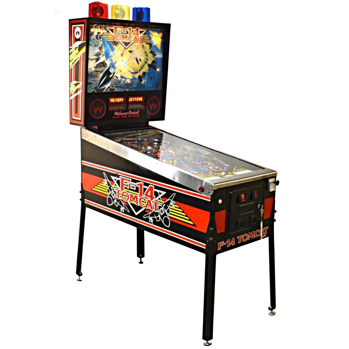 F-14 Tomcat Pinball Side Art & Head Full Reproduction Decal Kit