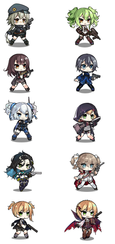Girls Frontline HG 5-Star Sticker Sheet
