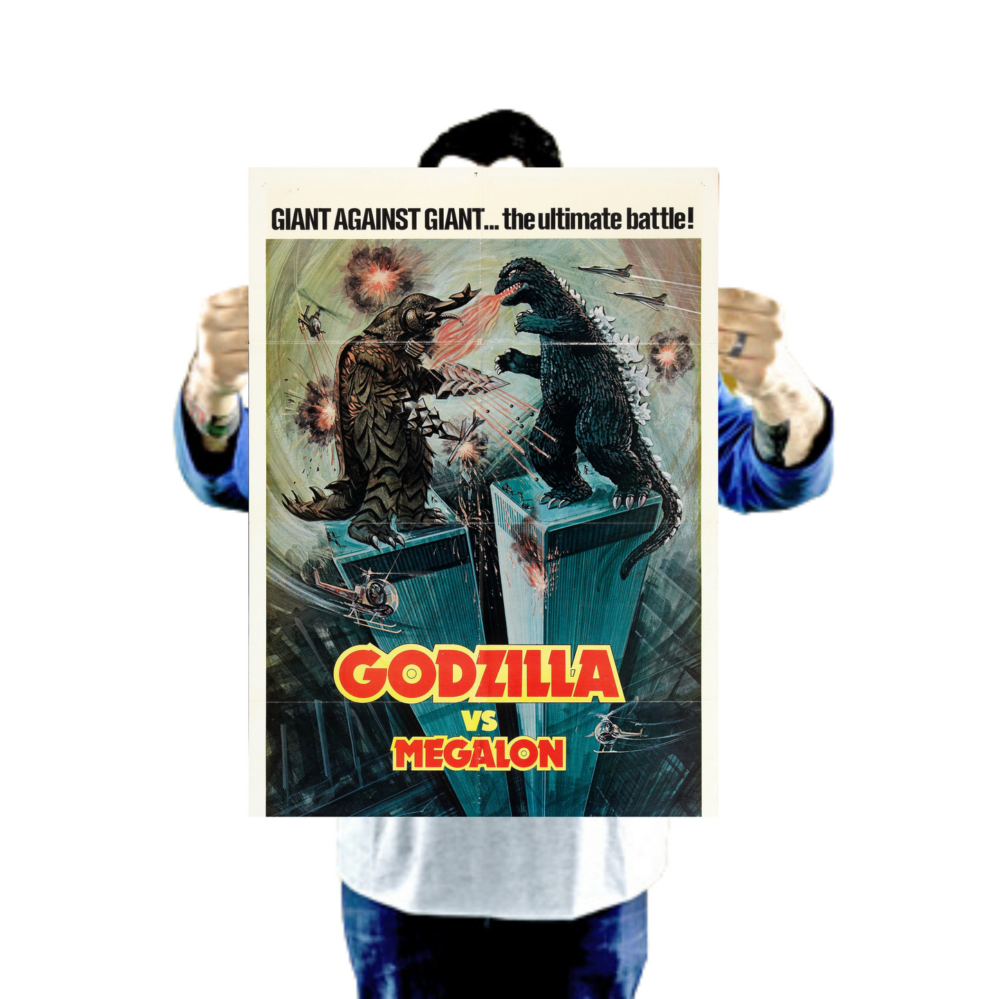 Godzilla Vs Megalon 18in by 24in Movie Poster