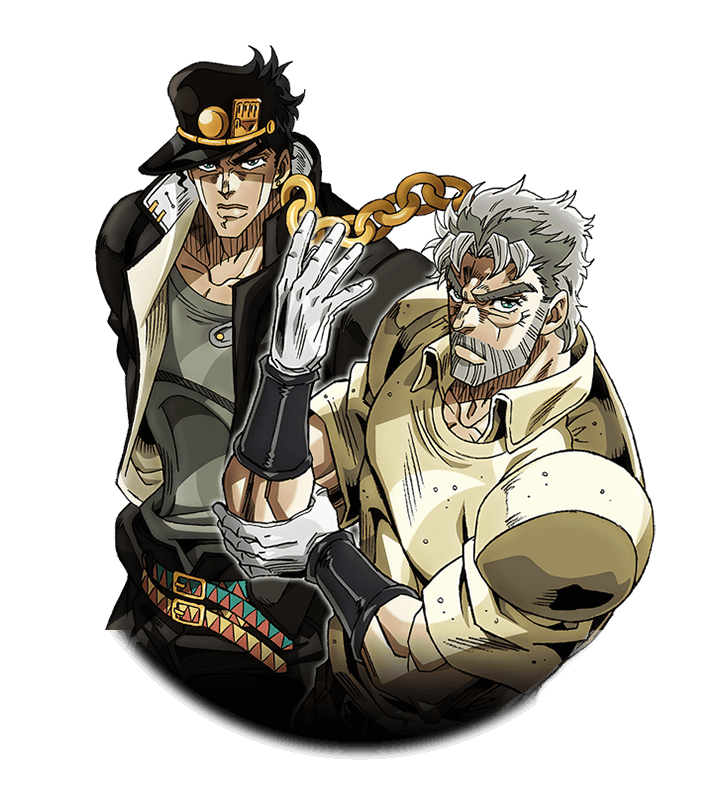Jotaro and Joseph (Anime Ver.)