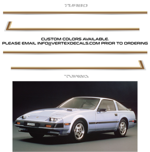 Nissan 300ZX Turbo Z31 1984-1989 84-89 Side Livery Stripes (Customizable)