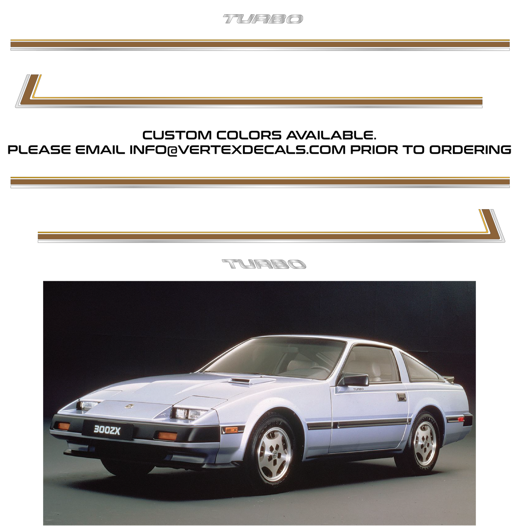 Nissan 300ZX Turbo Z31 1984-1989 84-89 Side Livery Stripes (Customizable)