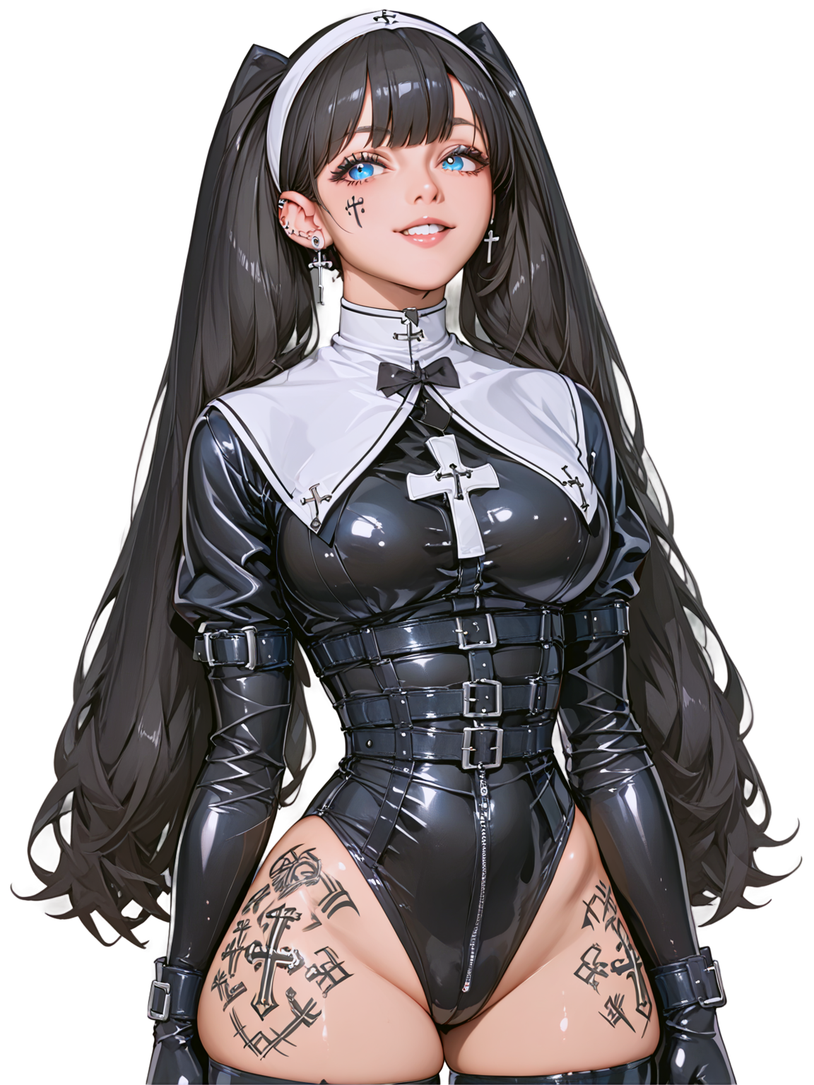 Hot Anime Goth Nun