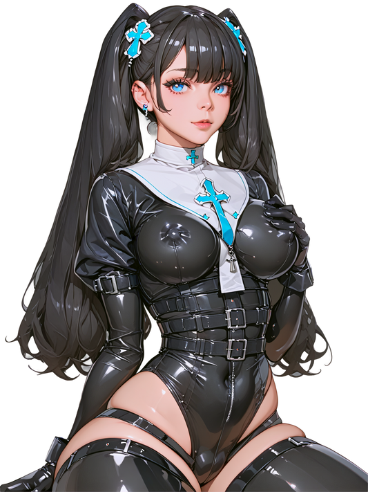 Hot Anime Goth Nun