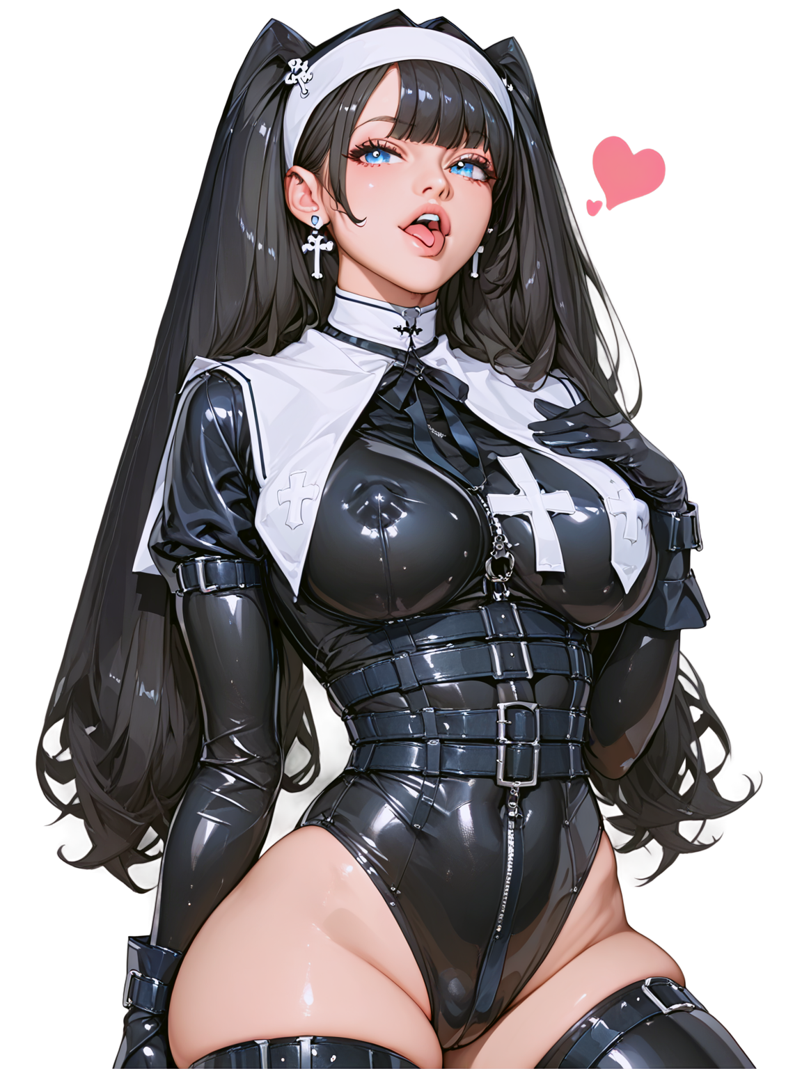 Hot Anime Goth Nun