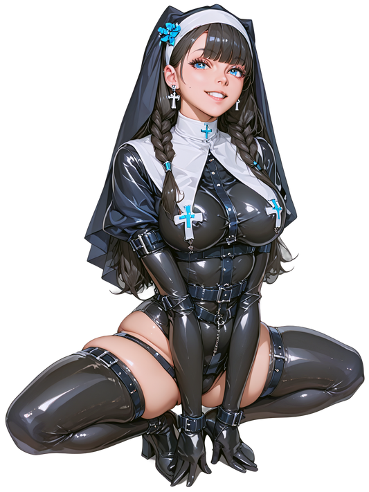 Hot Anime Goth Nun