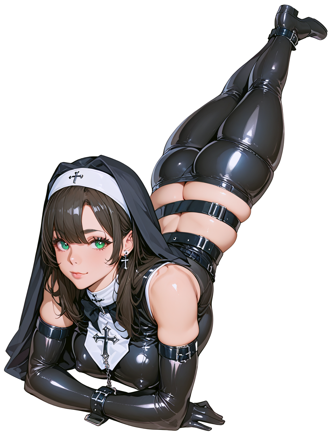 Hot Anime Goth Nun