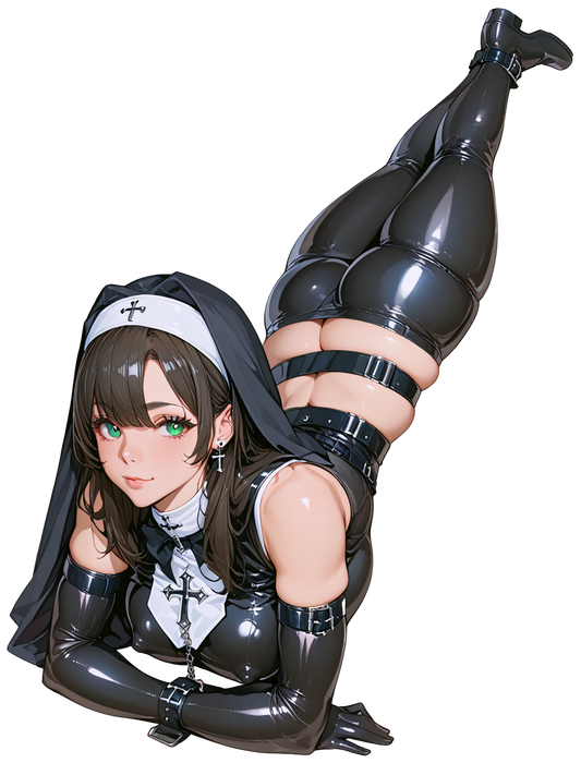 Hot Anime Goth Nun