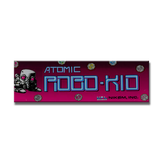 Atomic Robo Kid Arcade Backlit Marquee Insert 26" x 8"