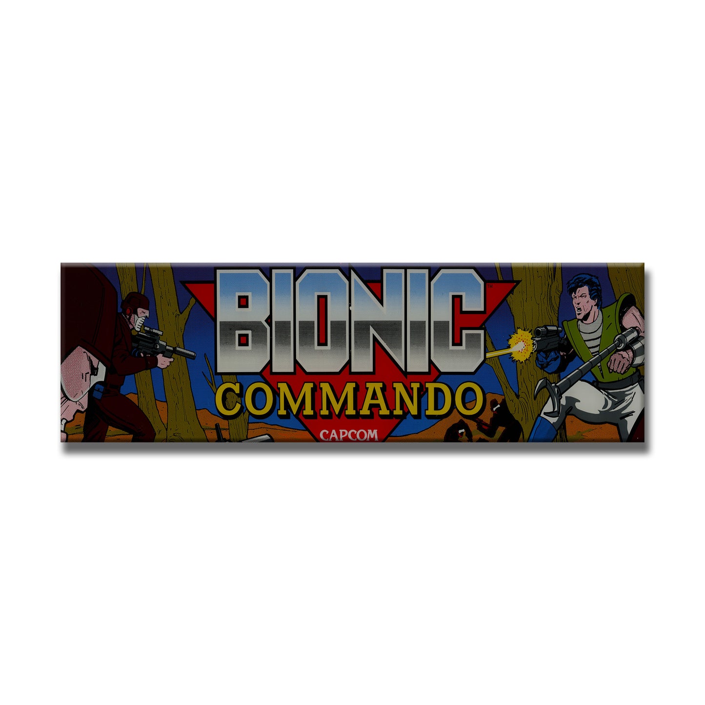 Bionic Commando Arcade Backlit Marquee Insert 26" x 8"