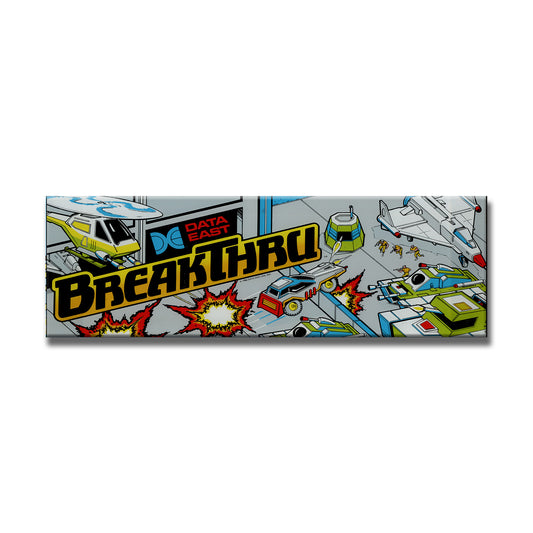 Break Thru Arcade Backlit Marquee Insert 26" x 8"