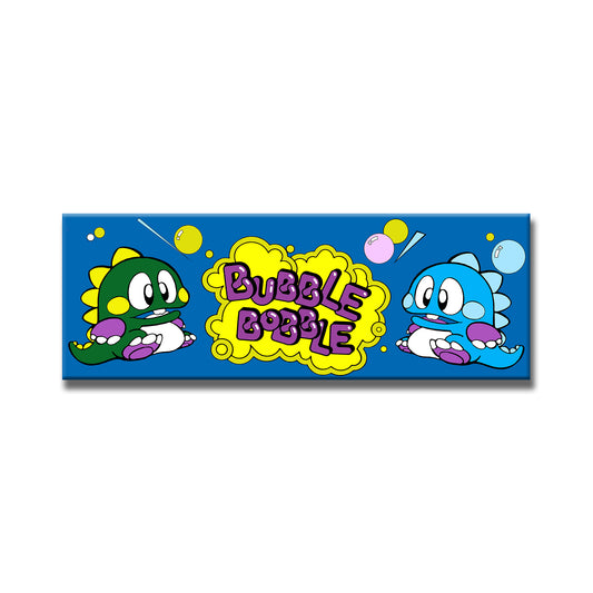 Bubble Bobble Arcade Backlit Marquee Insert 26" x 8"