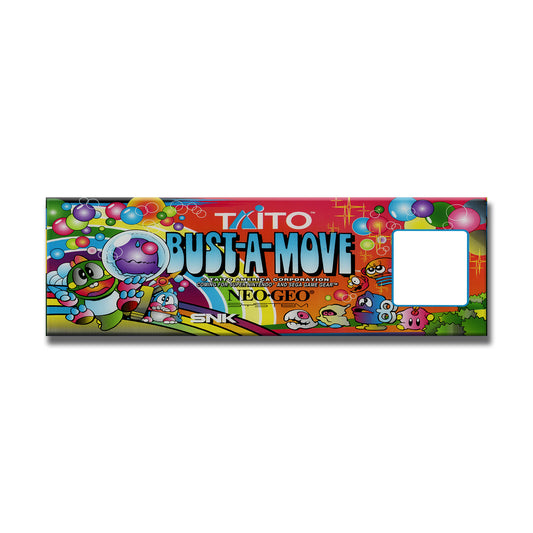 Bust A Move Arcade Backlit Marquee Insert 26" x 8"