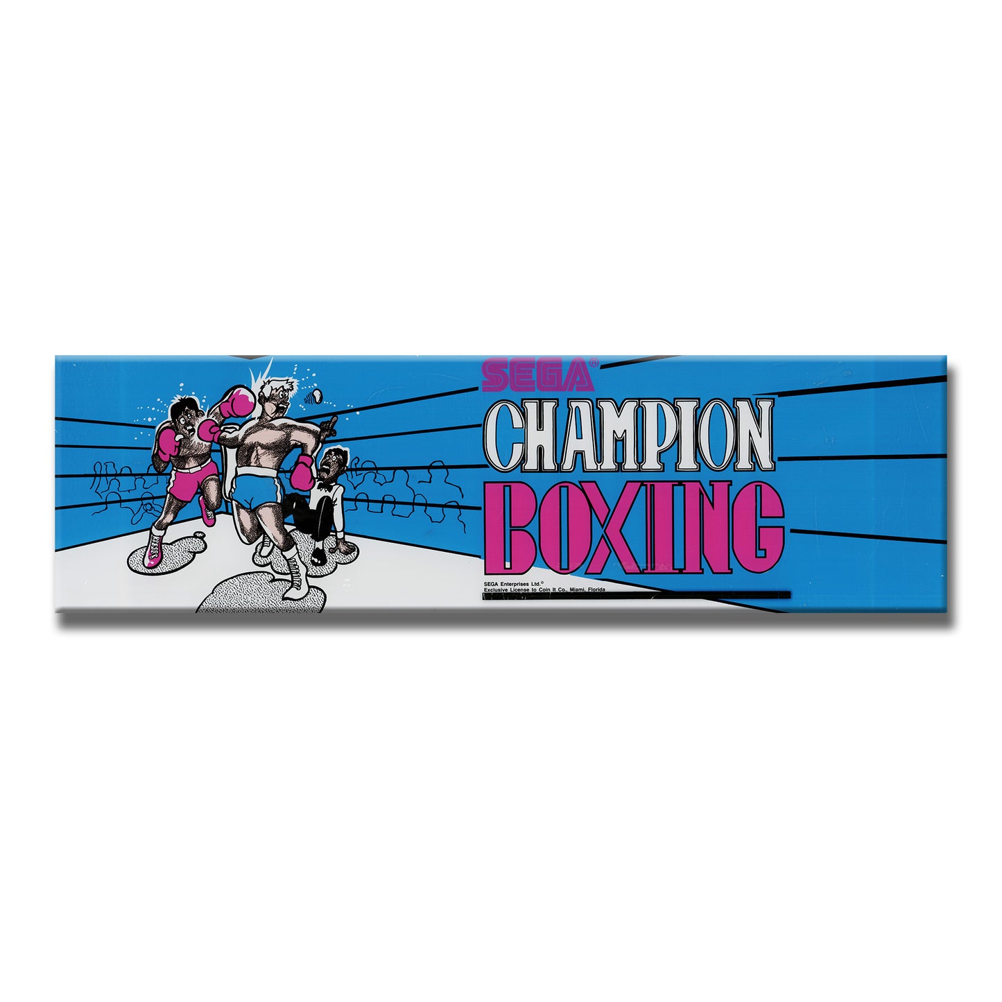 Champion Boxing Arcade Backlit Marquee Insert 26" x 8"
