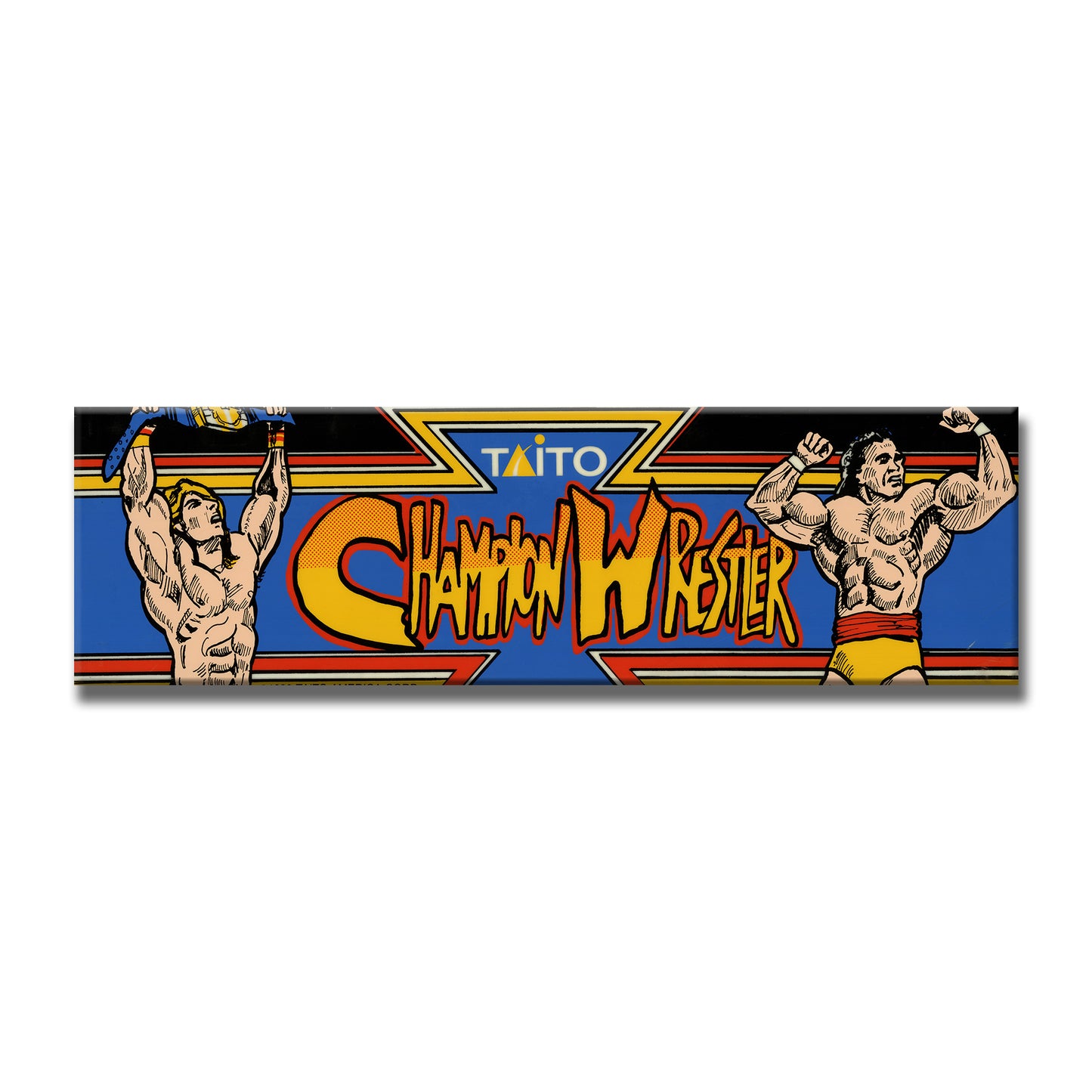Champion Wrestler Arcade Backlit Marquee Insert 26" x 8"
