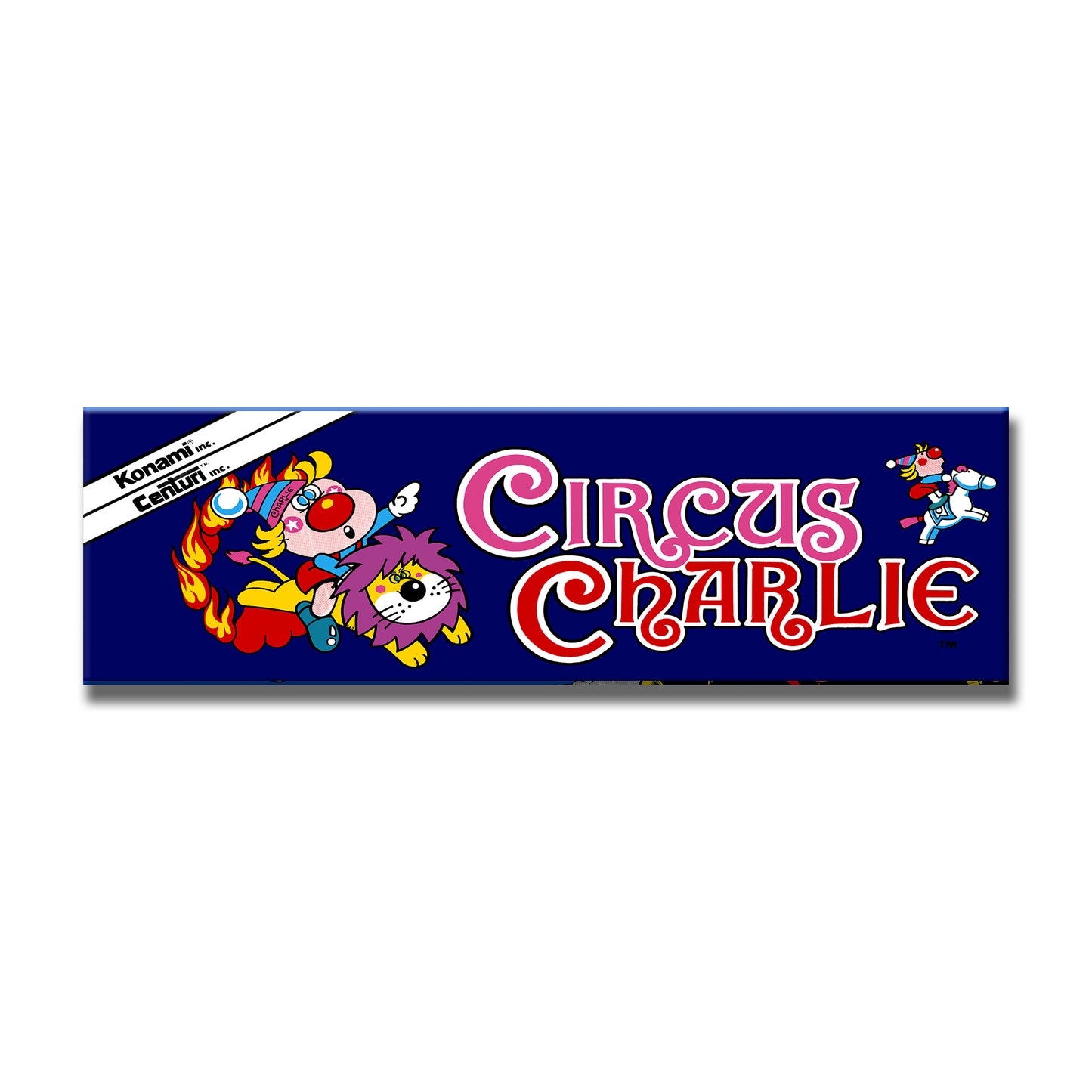 Circus Charlie Arcade Backlit Marquee Insert 26" x 8"