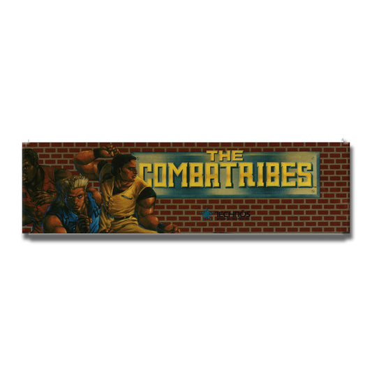 Combatribes Arcade Backlit Marquee Insert 26" x 8"
