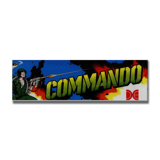 Commando Arcade Backlit Marquee Insert 26" x 8"