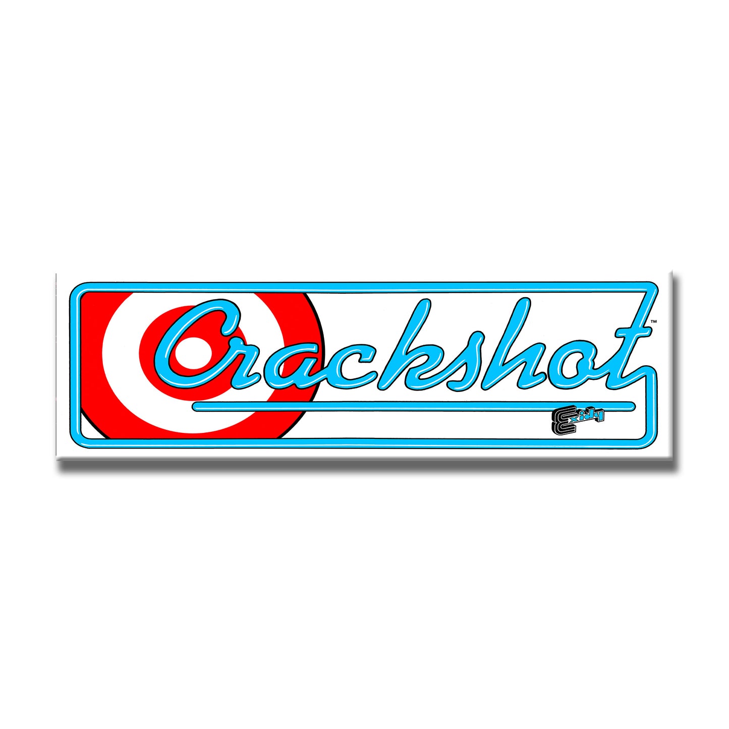 Crackshot Arcade Backlit Marquee Insert 26" x 8"