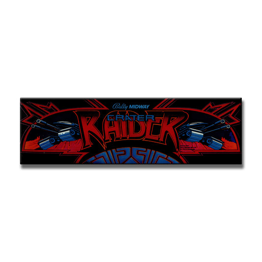 Cater Raider Arcade Backlit Marquee Insert 26" x 8"