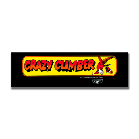 Crazy Climber Cabaret Arcade Backlit Marquee Insert 26" x 8"