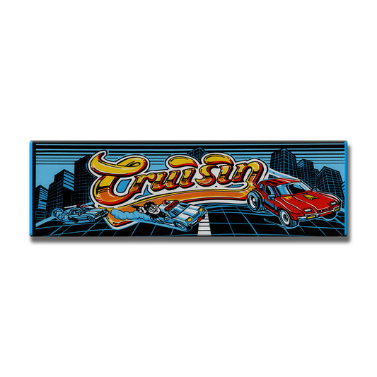 Cruisin' Arcade Backlit Marquee Insert 26" x 8"