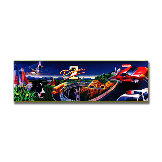 Cruis'n USA P2 Arcade Backlit Marquee Insert 26" x 8"