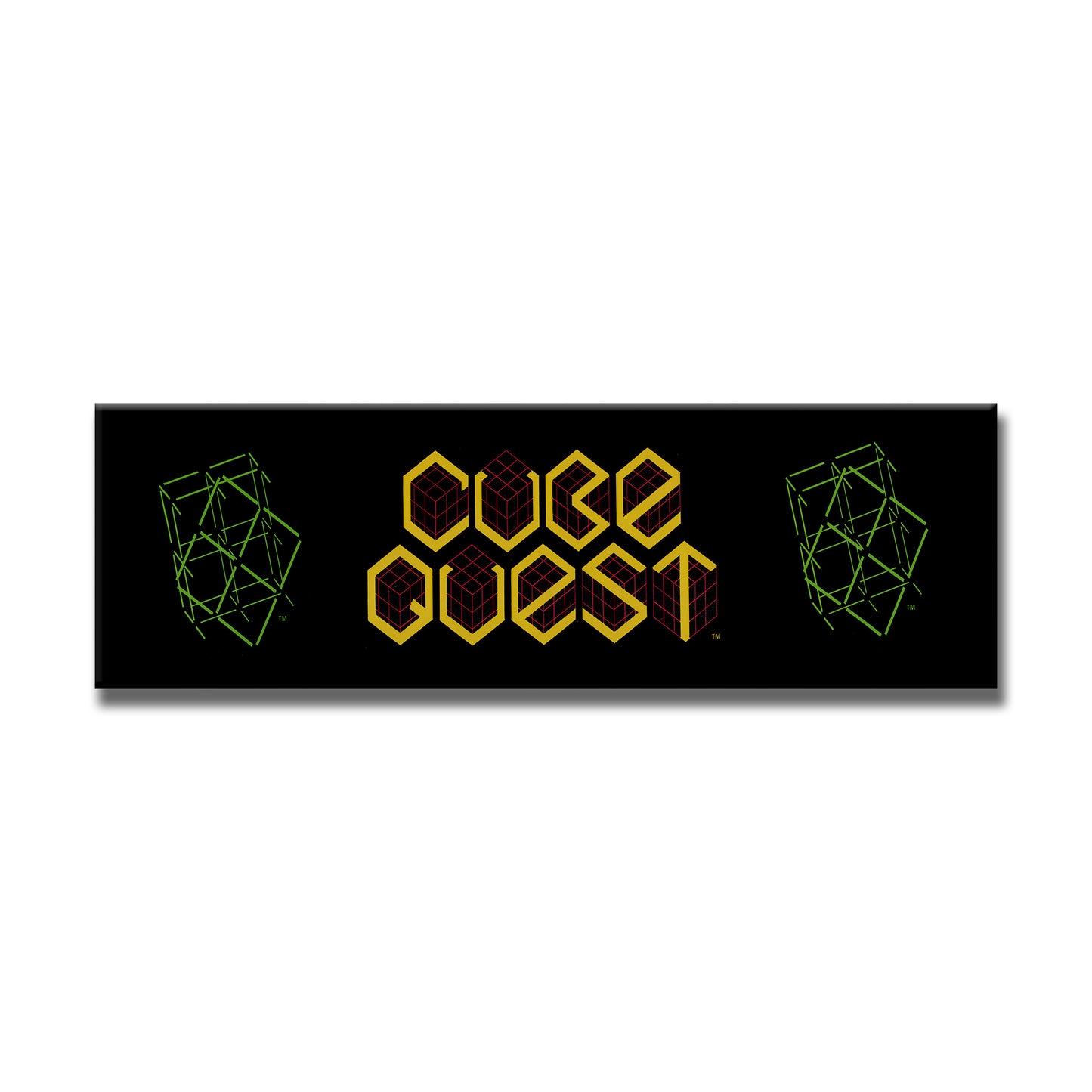 Cube Quest Arcade Backlit Marquee Insert 26" x 8"
