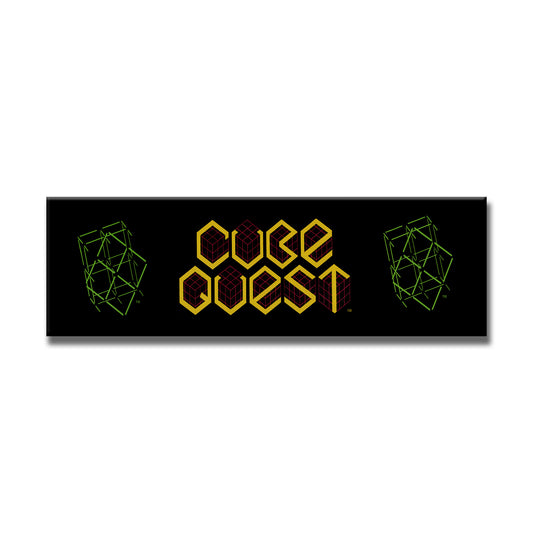 Cube Quest Arcade Backlit Marquee Insert 26" x 8"