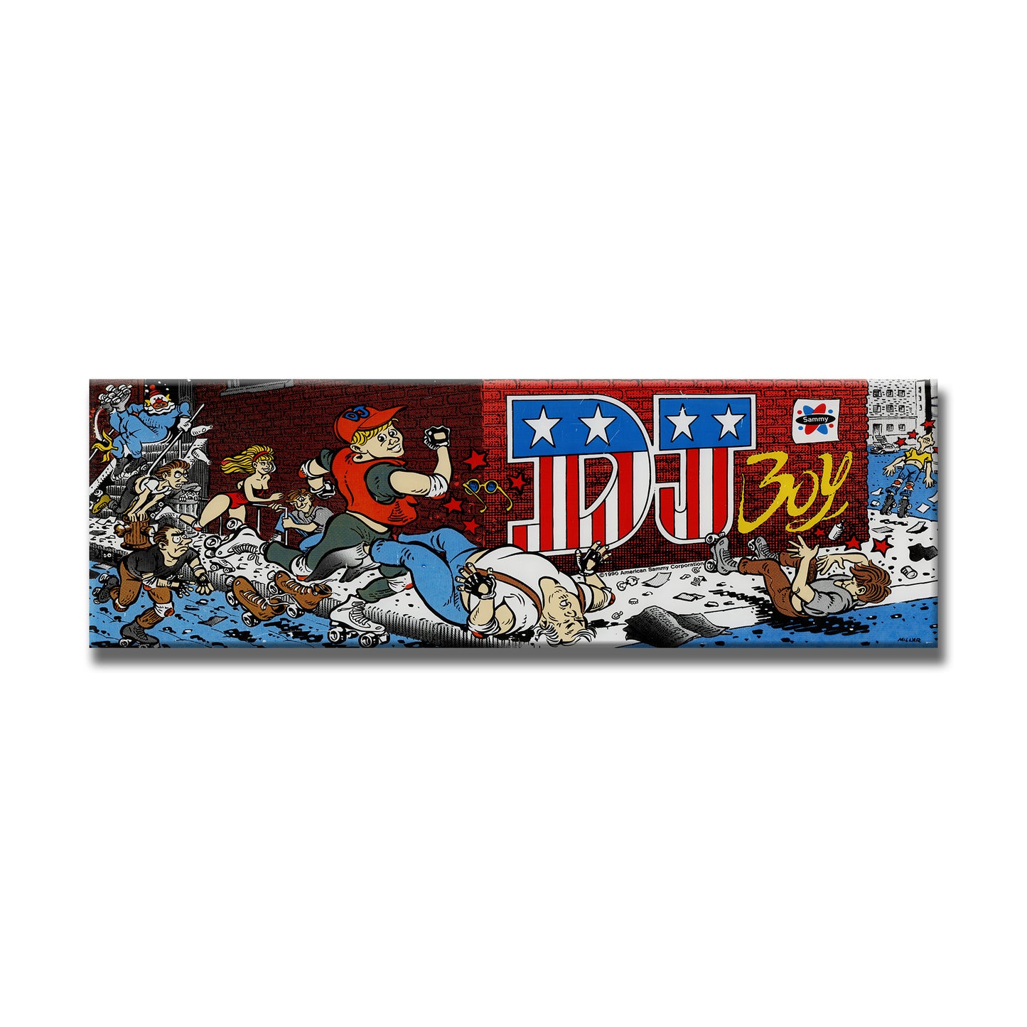 DJ Boy Arcade Backlit Marquee Insert 26" x 8"