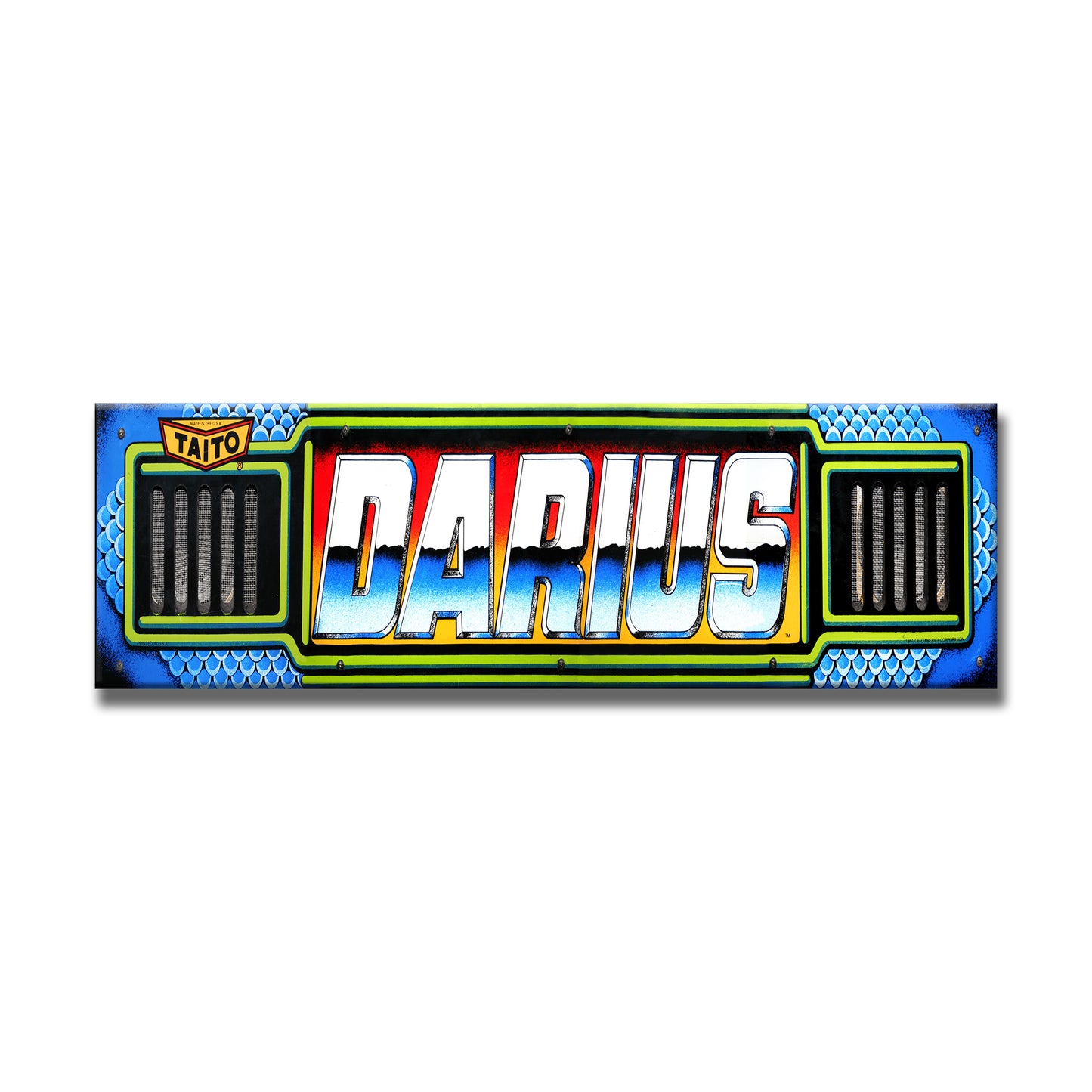 Darius Arcade Backlit Marquee Insert 26" x 8"