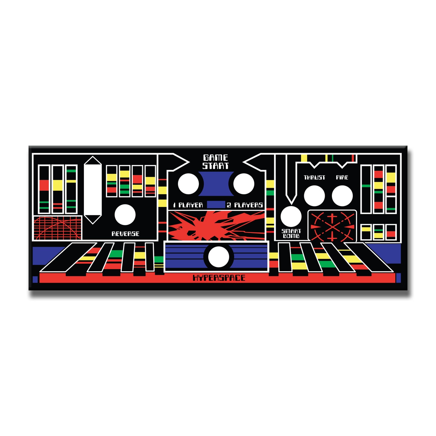Defender Arcade CPO 7 Button Decal Kit