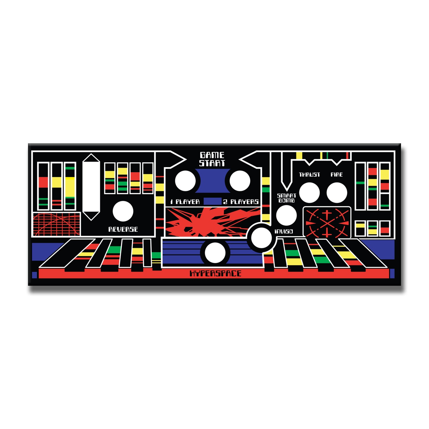 Defender Arcade CPO 8 Button Decal Kit