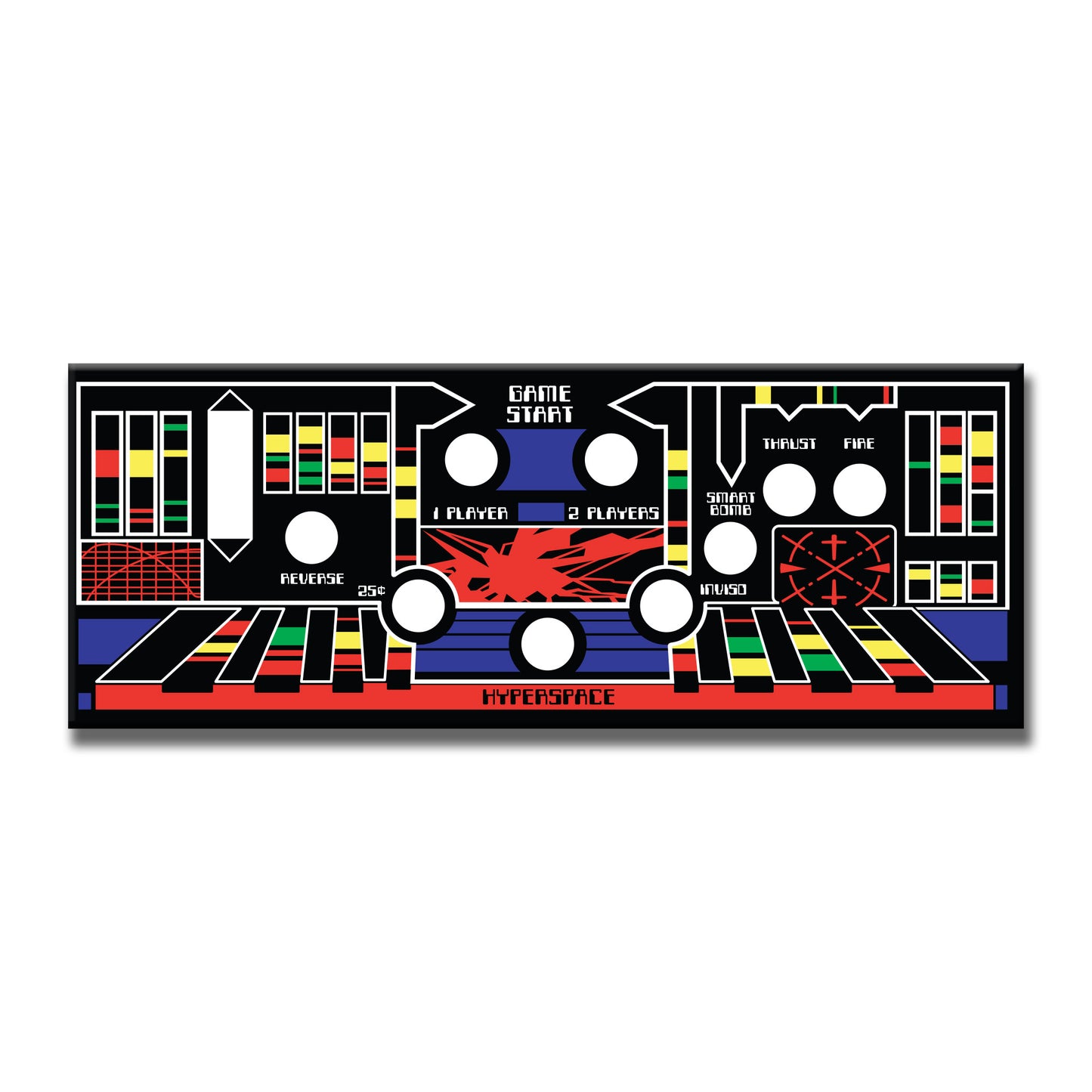 Defender Arcade CPO 9 Button Decal Kit