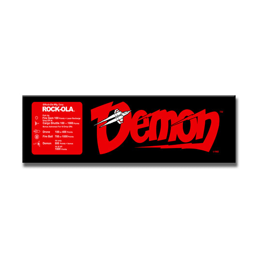 Demon Arcade Backlit Marquee Insert 26" x 8"