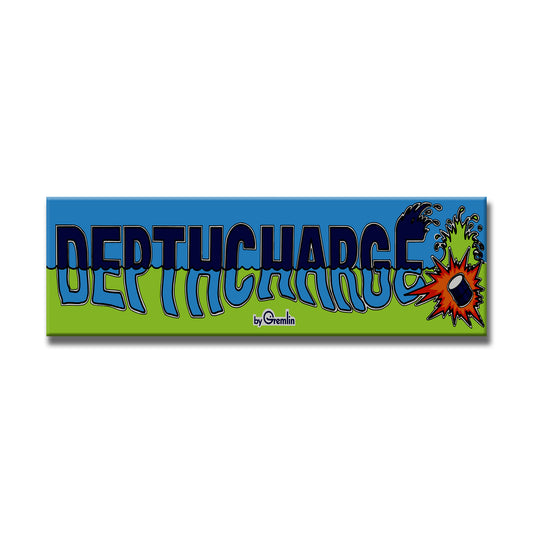 Depthcharge Arcade Backlit Marquee Insert 26" x 8"