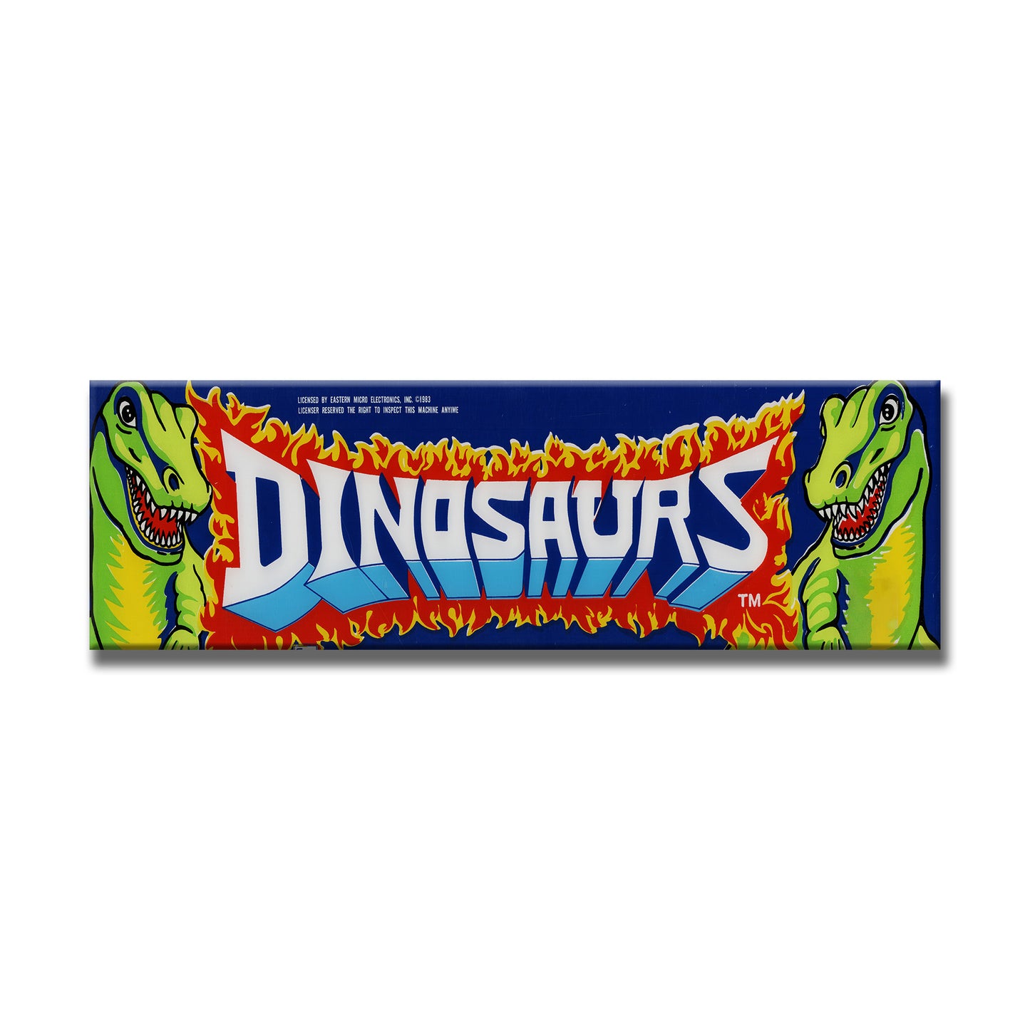Dinosaurs Arcade Backlit Marquee Insert 26" x 8"