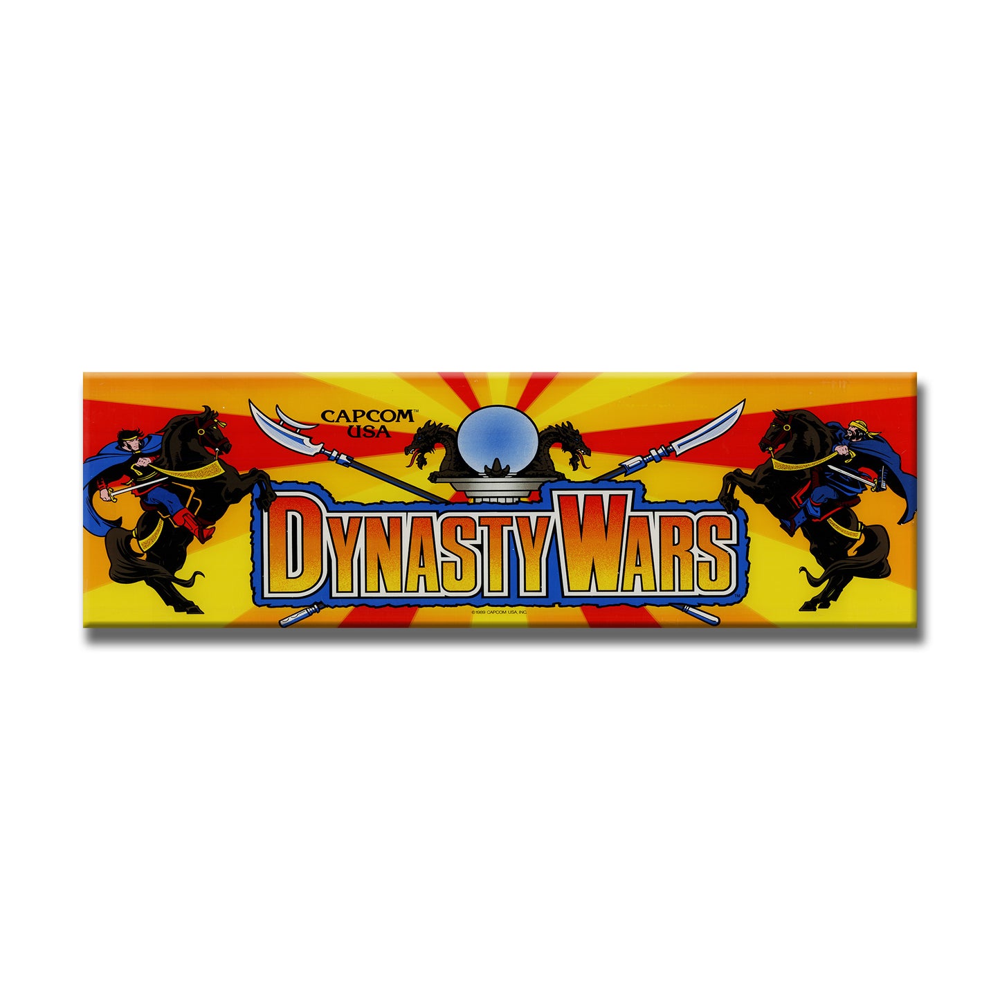 Dynasty Wars Arcade Backlit Marquee Insert 26" x 8"