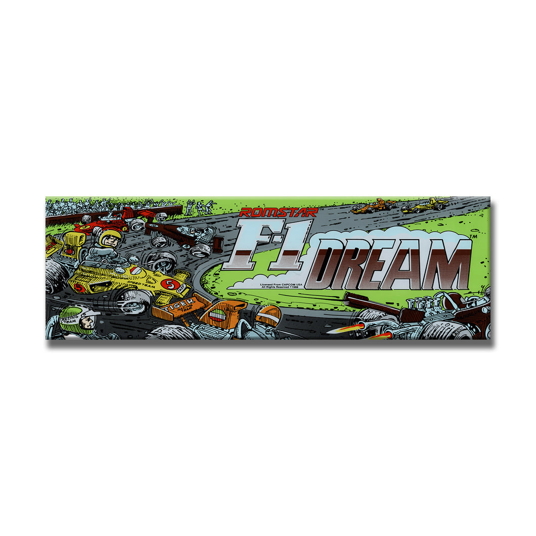 F-1 Dream Arcade Backlit Marquee Insert 26