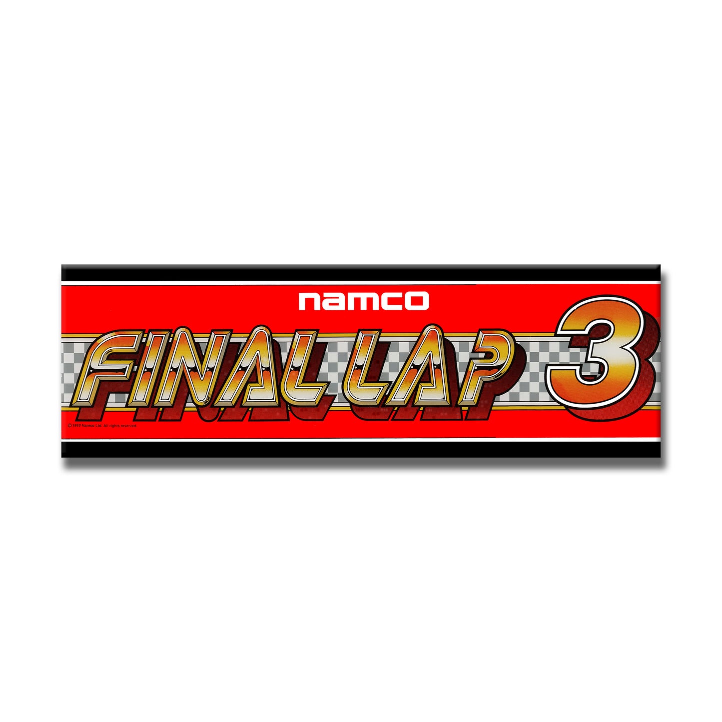Final Lap 3 Arcade Backlit Marquee Insert 26" x 8"