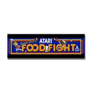 Food Fight Arcade Backlit Marquee Insert 26" x 8"