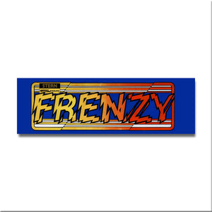 Frenzy Arcade Backlit Marquee Insert 26" x 8"