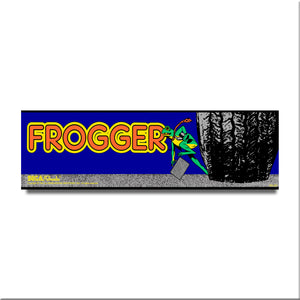 Frogger Arcade Backlit Marquee Insert 26" x 8"