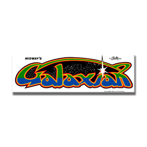 Galaxian Arcade Backlit Marquee Insert 26" x 8"