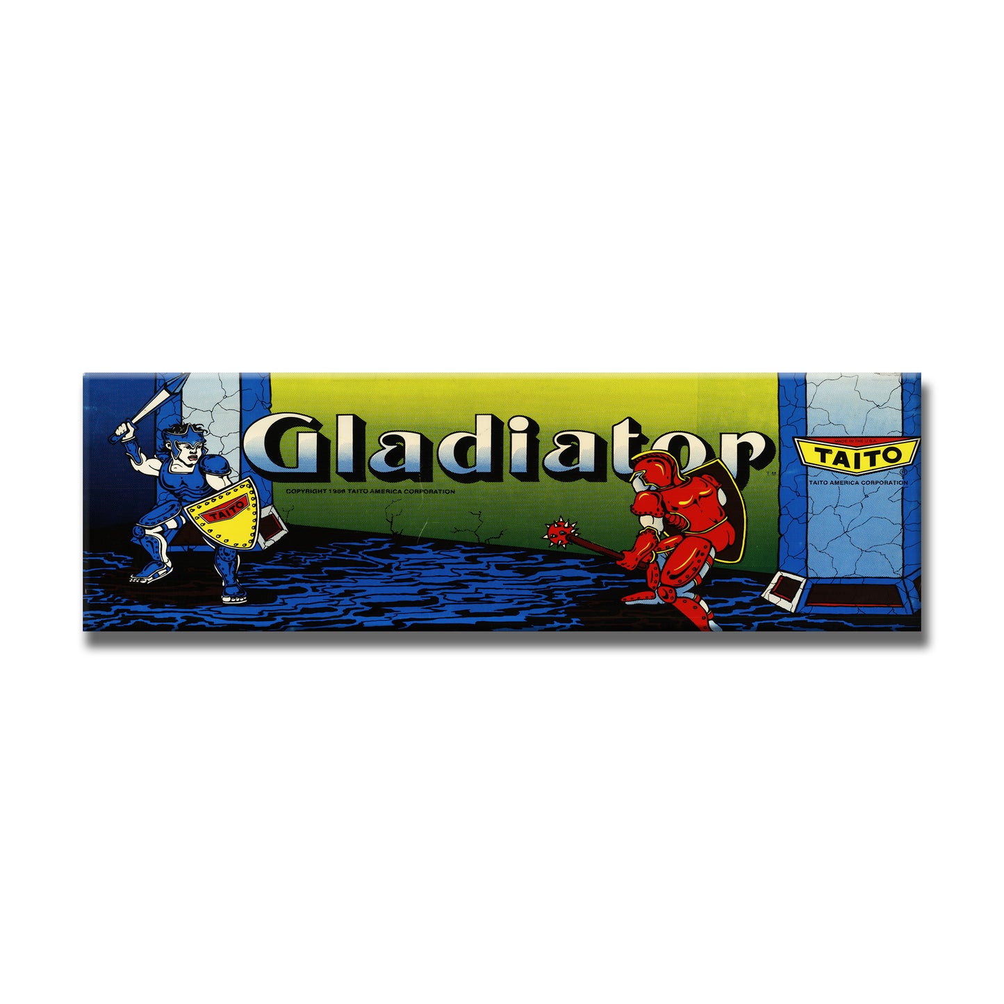 Gladiator Arcade Backlit Marquee Insert 26" x 8"