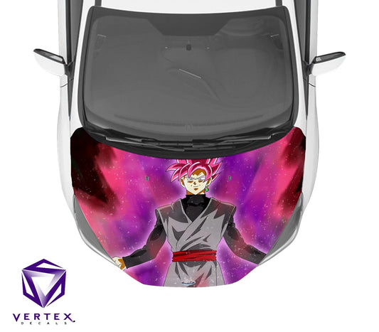 Goku Black SS Rose Anime Hood Wrap 65" X 50"