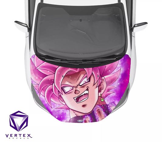 Goku Black SS Rose Anime Hood Wrap 65" X 50"