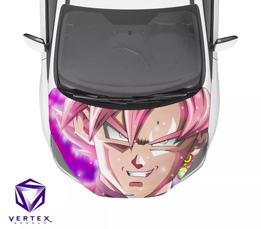 Goku Black SS Rose Anime Hood Wrap 65" X 50"